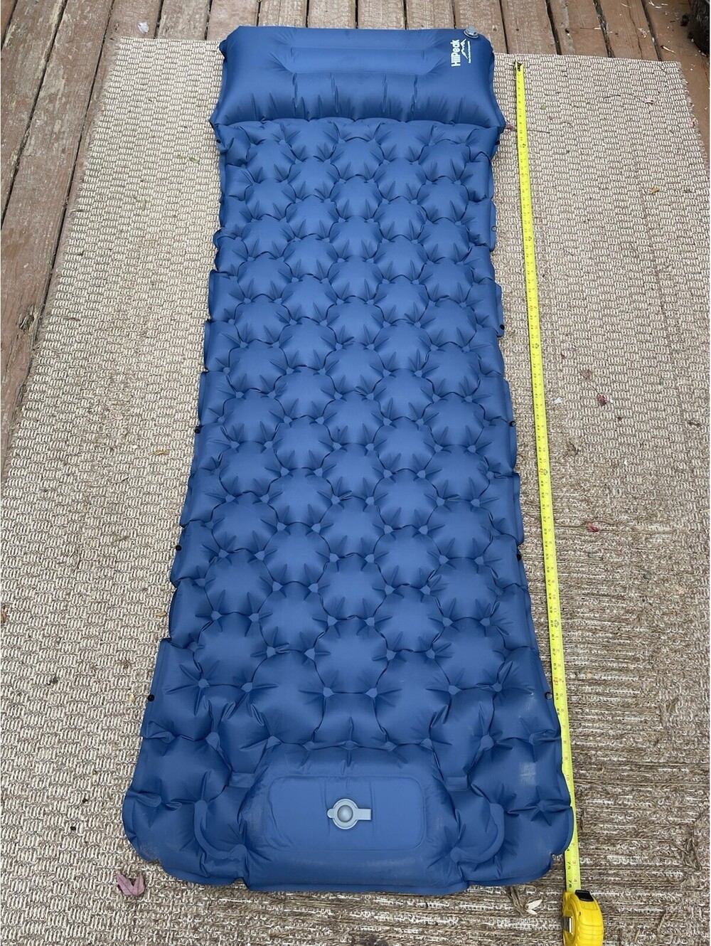 Hiipeak Ultralight Camping Sleeping Pad Single With Pillow And Foot Pump